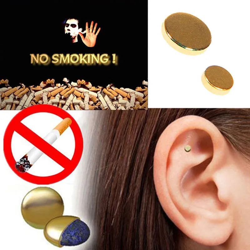 Quit Smoking Magnet Earrings Zerosmoke Auricular Therapy Magnet