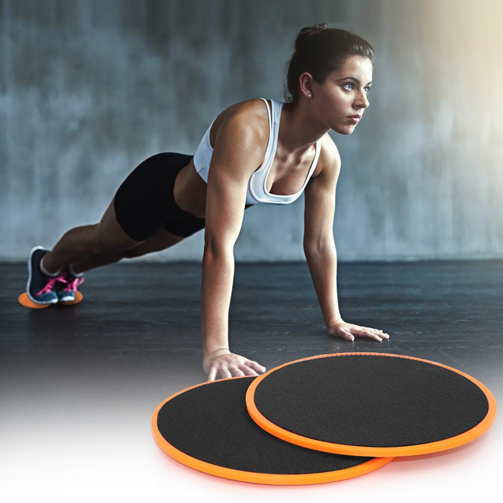 1 Pair Abdominal Core Training Exercise Equipment Fitness Glide Plate Sports Sliding Disc Body Exercises Training Slide Pad - Amazitshop