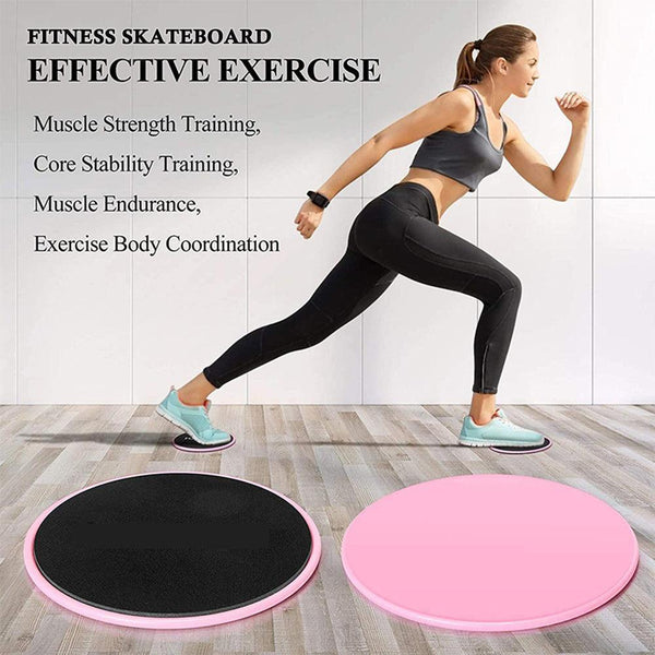 1 Pair Abdominal Core Training Exercise Equipment Fitness Glide Plate Sports Sliding Disc Body Exercises Training Slide Pad - Amazitshop