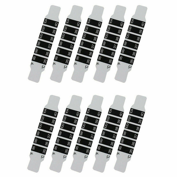 10X FOREHEAD THERMOMETER STRIP HEAD FEVER SCAN BABY ADULT CHECK TEST TEMPERATURE - Amazitshop