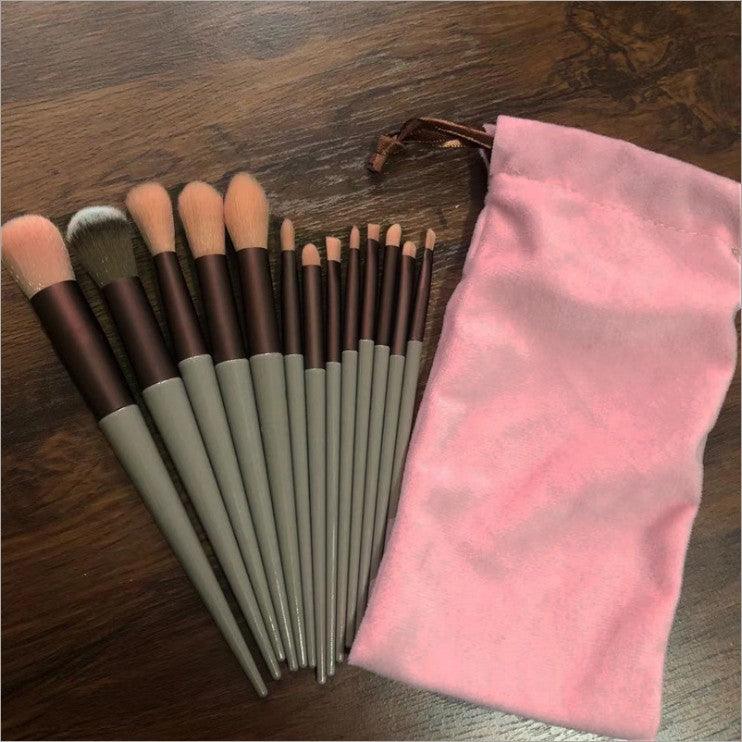13 Pcs Makeup Brush Set Make Up Concealer Brush Blush Powder Brush Eye Shadow Highlighter Foundation Brush Cosmetic Beauty Tools - Amazitshop