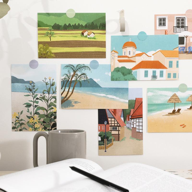 15 Travel Diaries Wall Decor Cards - Amazitshop