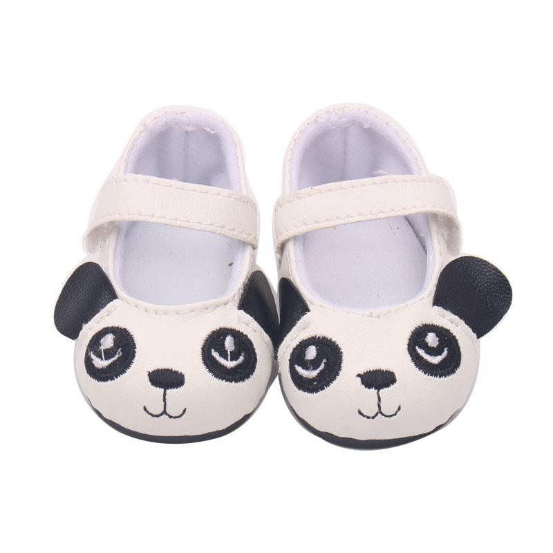 18 - inch American Girl Children's Shoes Panda Flat Shoes Toy Accessories Doll Clothes Hot Sale Doll Accessories - Amazitshop