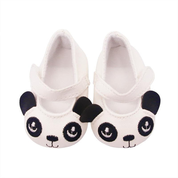 18 - inch American Girl Children's Shoes Panda Flat Shoes Toy Accessories Doll Clothes Hot Sale Doll Accessories - Amazitshop