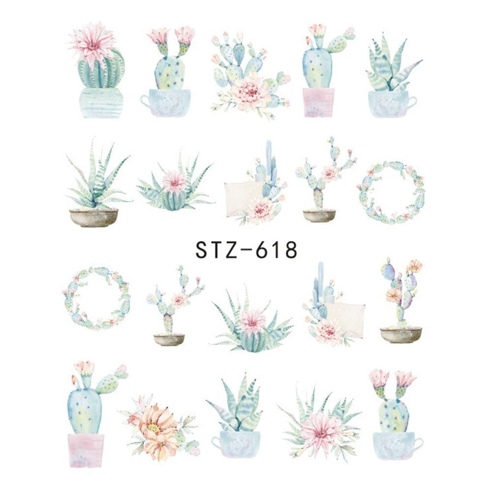 1pcs Nail Sticker Butterfly Flower Water Transfer Decal Sliders for Nail Art Decoration Tattoo Manicure Wraps Tools Tip JISTZ508 - Amazitshop