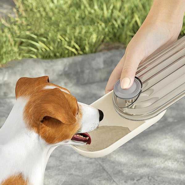 2 In 1 Pet Water Cup Segment Design Green Dog Walking Portable Drinking Cup Dog Feeding Supplies Pet Supplies Dog Walking Water Feeder Pets Products - Amazitshop