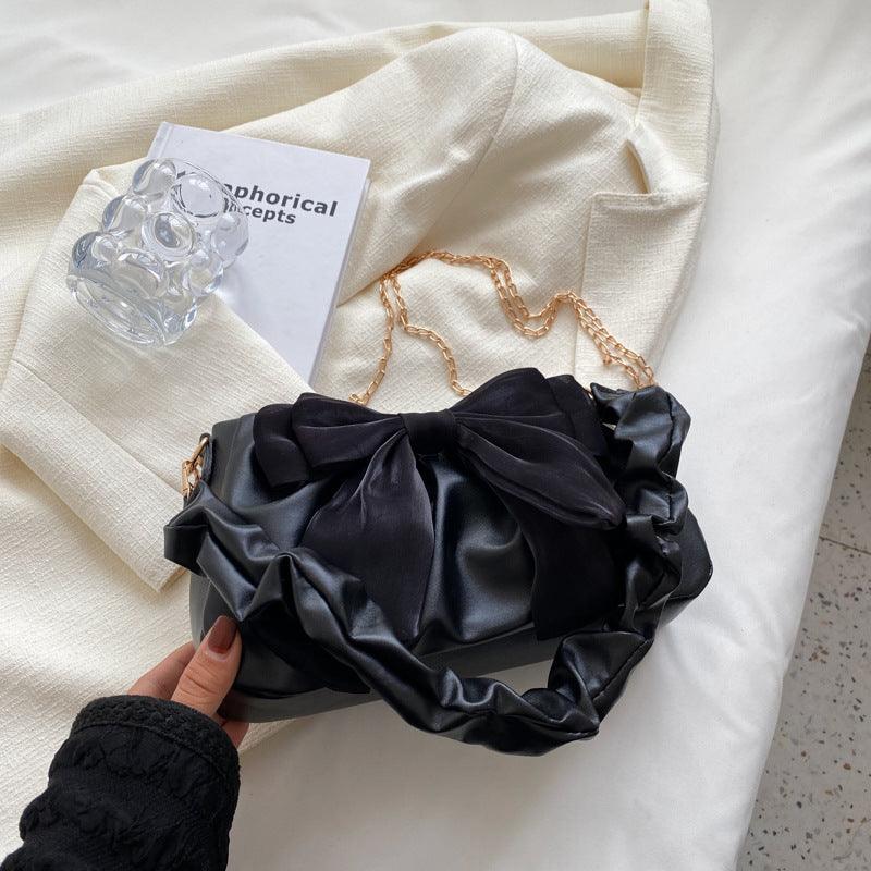 2022 New Fashion Casual Chain Crossbody Cute Bow Shoulder Underarm Bag - Amazitshop