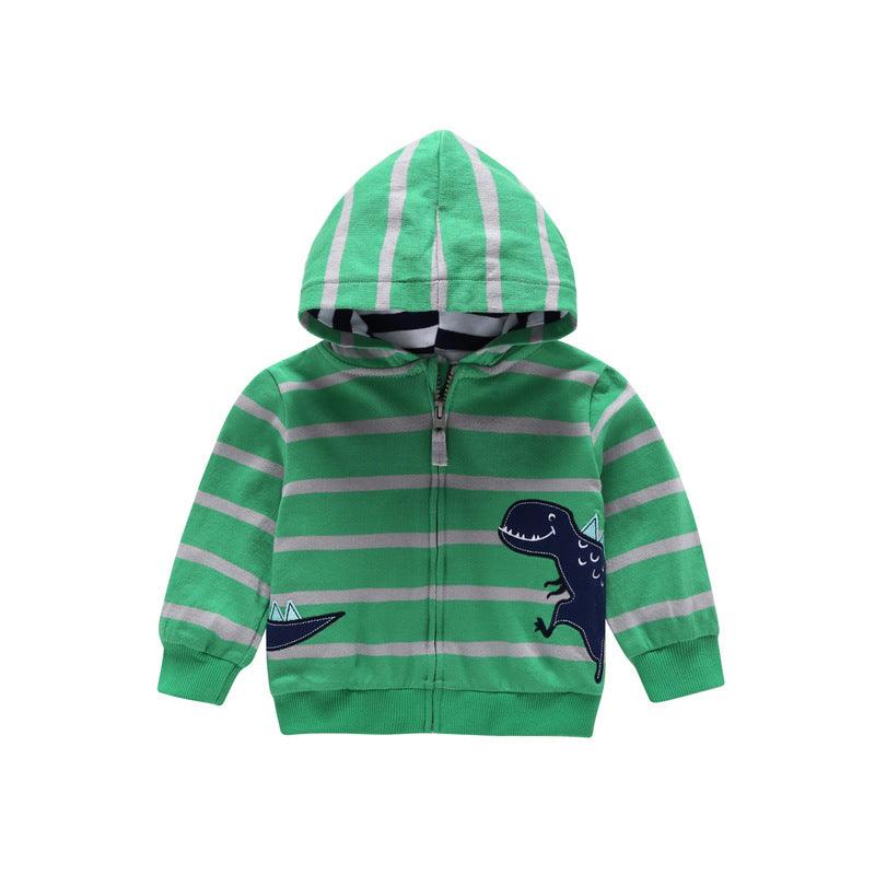27Kid Toddlers Hoodies Boys Girls Spring Jacket Little Baby Infant Dinosuar Cartoon Hooded Kids Cute Boys Outwear Sweatshirt - Amazitshop
