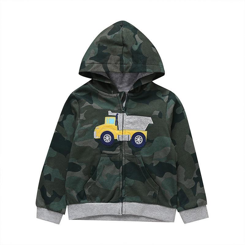 27Kid Toddlers Hoodies Boys Girls Spring Jacket Little Baby Infant Dinosuar Cartoon Hooded Kids Cute Boys Outwear Sweatshirt - Amazitshop