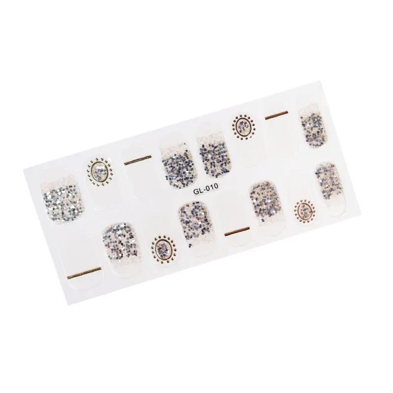 Gilding Cat's Eye Letter Color Nail Sticker by amazitshop