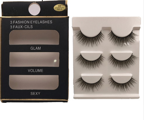 3 Pairs Natural False Eyelashes Long Makeup 3D Mink Lash Eyelash Extension Lashes For Beauty - Amazitshop