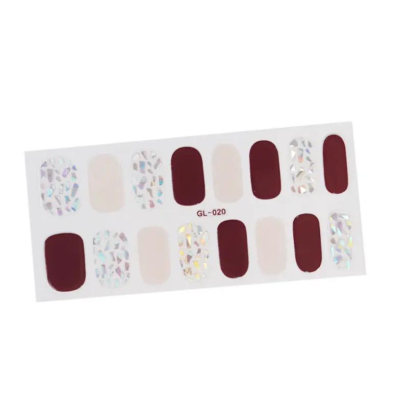 Gilding Cat's Eye Letter Color Nail Sticker by amazitshop