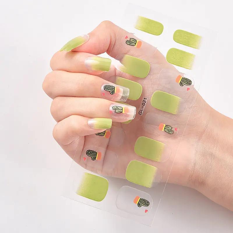 Gilding Cat's Eye Letter Color Nail Sticker by amazitshop