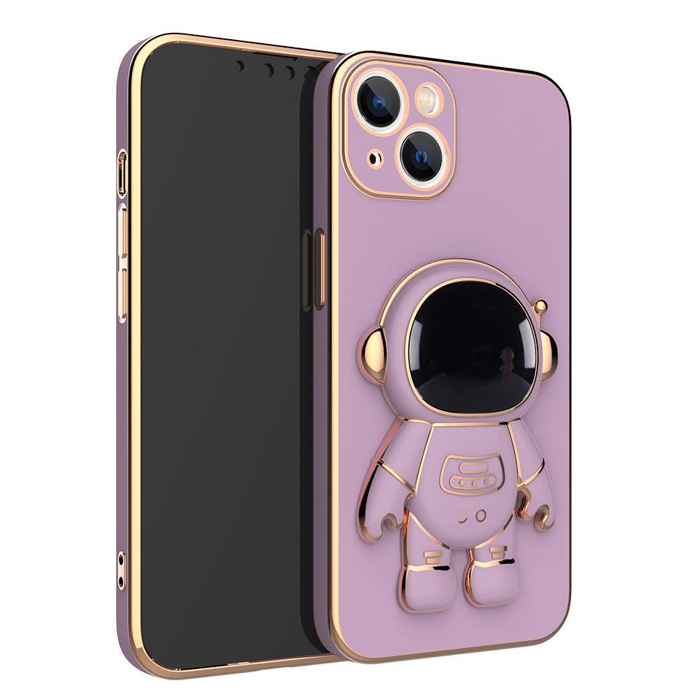 3D Astronaut Phone Case Anti - Drop Electroplating Bracket - Amazitshop