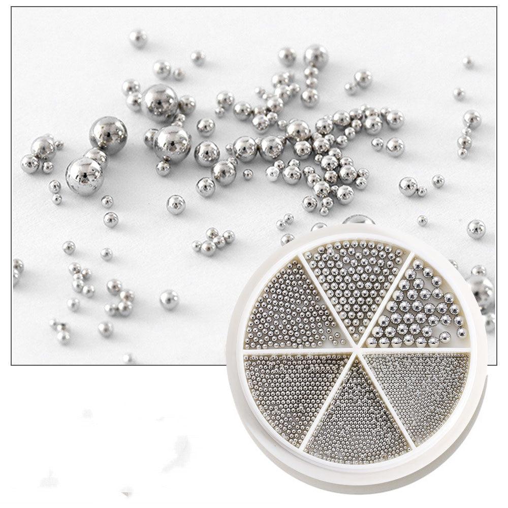 3D Design Rose Gold Silver Jewelry Manicure DIY Decoration - Amazitshop