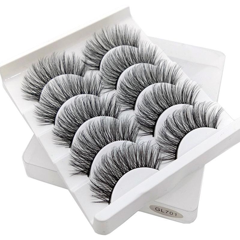 3D False Eyelashes 5Pairs Natural And Soft - Amazitshop