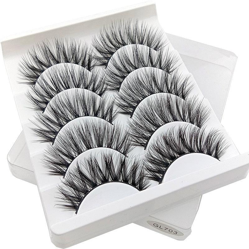 3D False Eyelashes 5Pairs Natural And Soft - Amazitshop