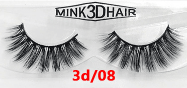 3D false eyelashes pair of eyelashes three - dimensional chemical fiber eyelashes black stems natural long and realistic eyelashes - Amazitshop