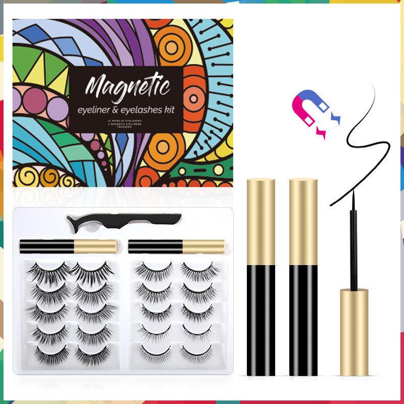 3d Magnet Eyelashes Thick Natural Eyelashes - Amazitshop
