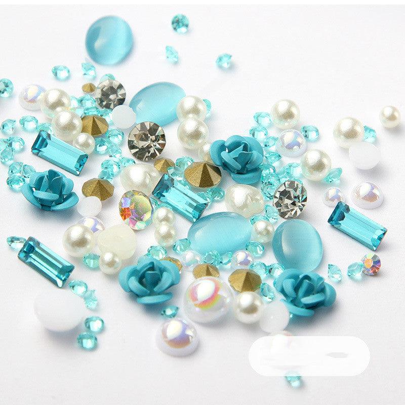 3D Nail Rhinestones Rose Jewelry Diamond DIY Gems Charming Mix Crystal Nail Art Decorations Gel Glitter Nail Accessories - Amazitshop