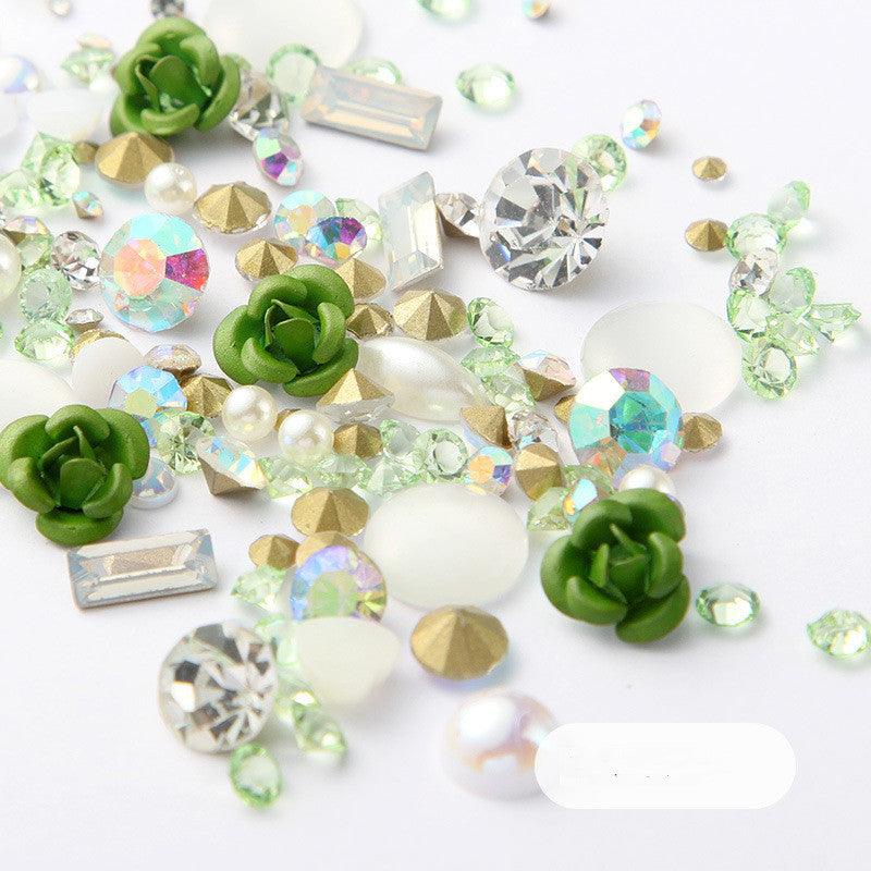 3D Nail Rhinestones Rose Jewelry Diamond DIY Gems Charming Mix Crystal Nail Art Decorations Gel Glitter Nail Accessories - Amazitshop