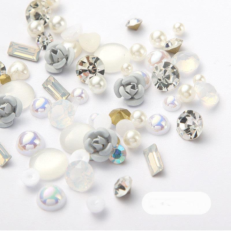 3D Nail Rhinestones Rose Jewelry Diamond DIY Gems Charming Mix Crystal Nail Art Decorations Gel Glitter Nail Accessories - Amazitshop