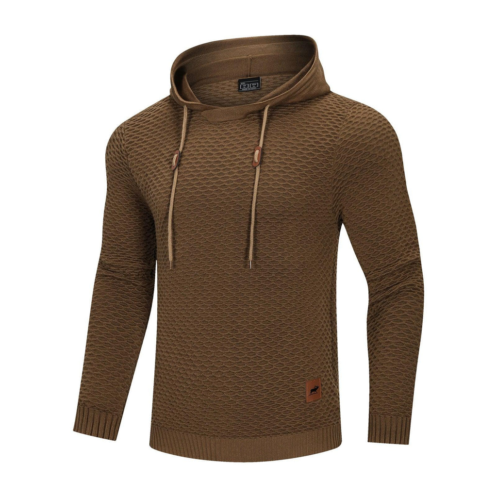 3D Pattern Outdoor Sports Elastic Men Hoodies Solid Color Casual Hoodies - Amazitshop