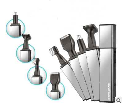 4 in 1 Electric Nose Hair Trimmer Rechargeable Nose Trimmer for Men Trimers Sideburns Hair Cutter Eyebrow Trimmer - Amazitshop