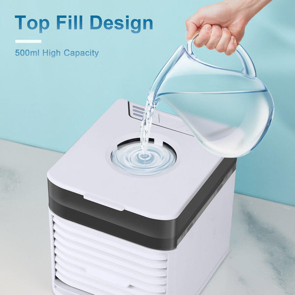 4 In 1 Personal Portable Cooler AC Air Conditioner Unit Air Fan Humidifier 4 In 1 Upgraded Portable Air Conditioner Cooling Fan 3 Speed Home Office Tent - Amazitshop