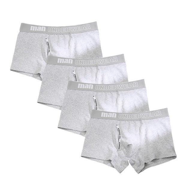 4pcs Boxer Mens Cotton Underpants - Amazitshop