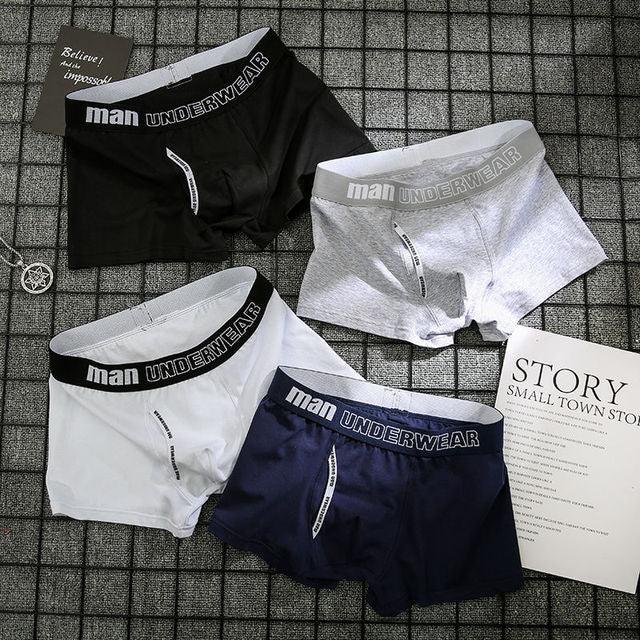 4pcs Boxer Mens Cotton Underpants - Amazitshop