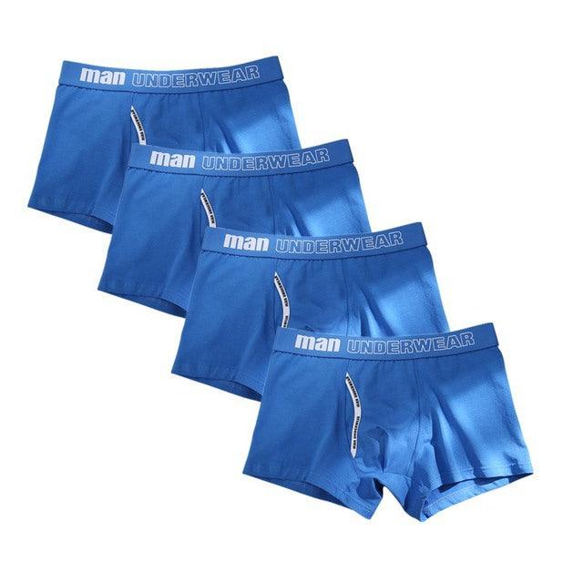 4pcs Boxer Mens Cotton Underpants - Amazitshop