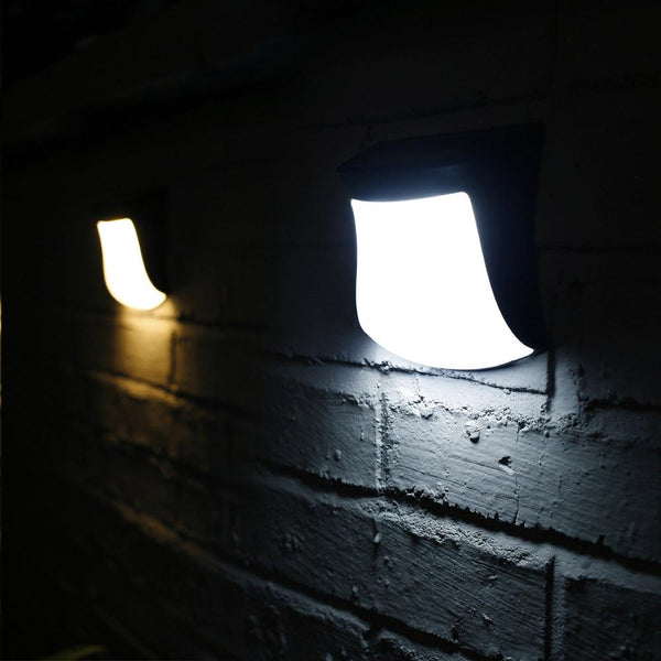 4pcs Solar Lamp Fence Wall Lamp Outdoor Waterproof Home Decoration Lighting Garden Wall Lamp - Amazitshop