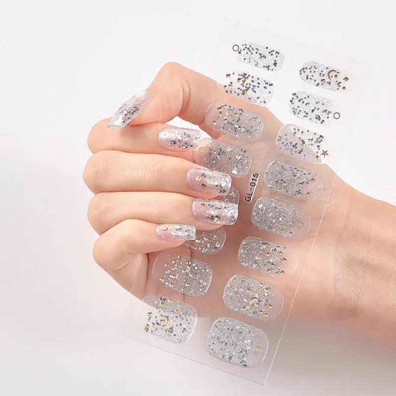 Gilding Cat's Eye Letter Color Nail Sticker by amazitshop