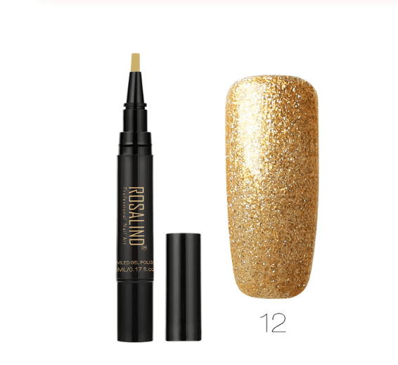 5ml Solid Color Nail Art Pen Nail Glue for Nail Art - Amazitshop