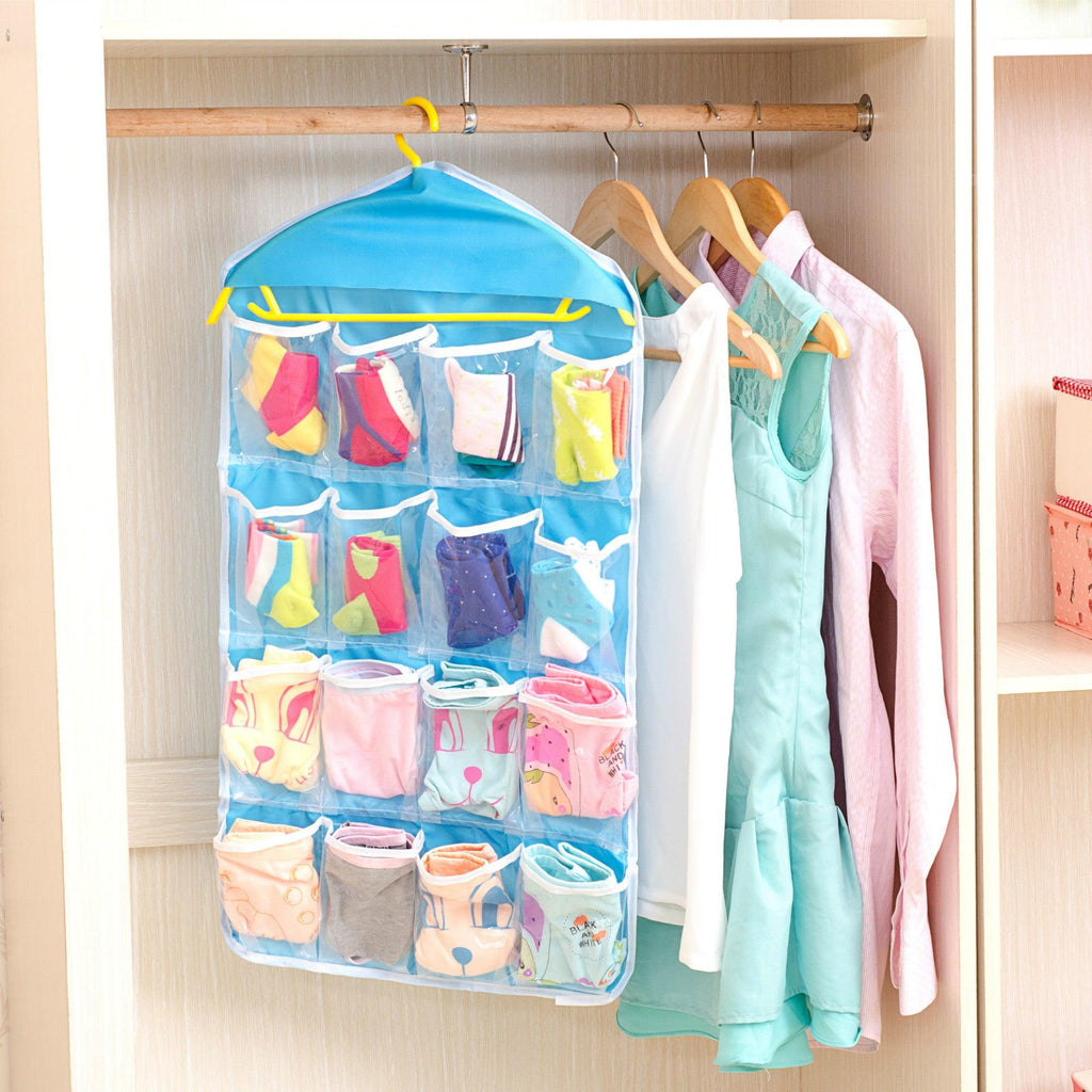 6 Compartments Clothes And Socks Storage Hanging Bag - Amazitshop