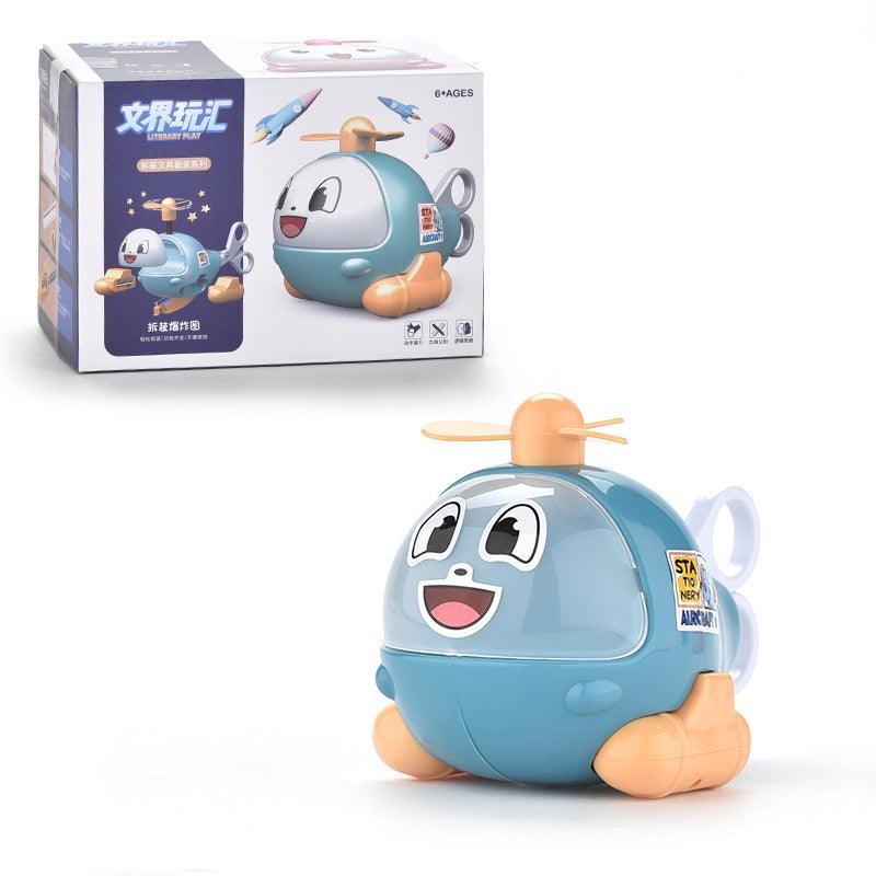 6 in 1 small airplane stationery set - Amazitshop