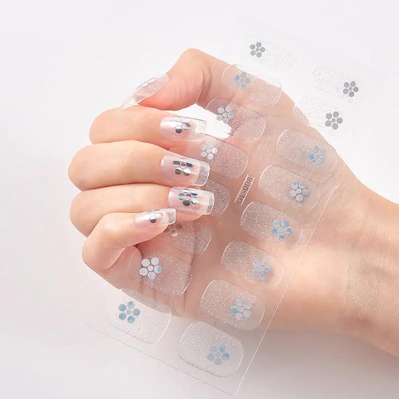 Gilding Cat's Eye Letter Color Nail Sticker by amazitshop