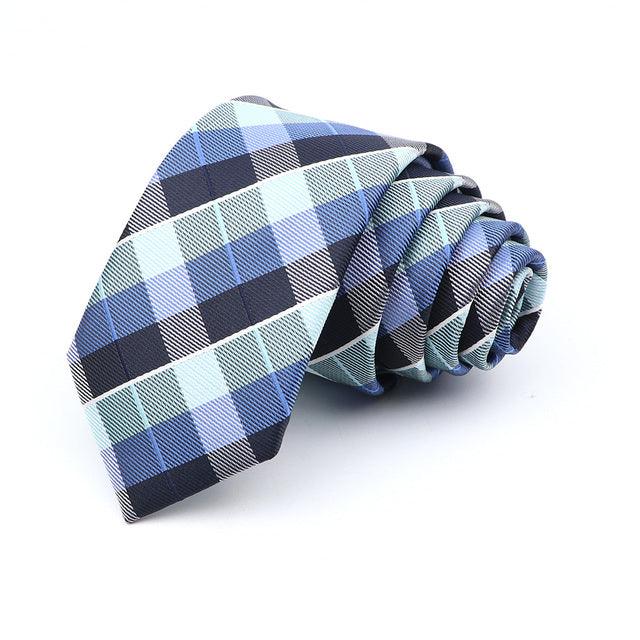 6cm Casual Ties For Men Skinny Tie Fashion Polyester Plaid - Amazitshop
