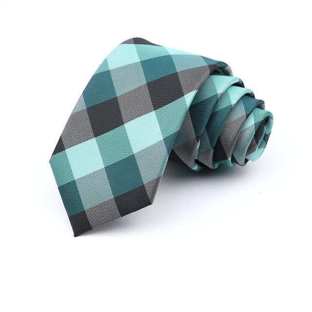 6cm Casual Ties For Men Skinny Tie Fashion Polyester Plaid - Amazitshop