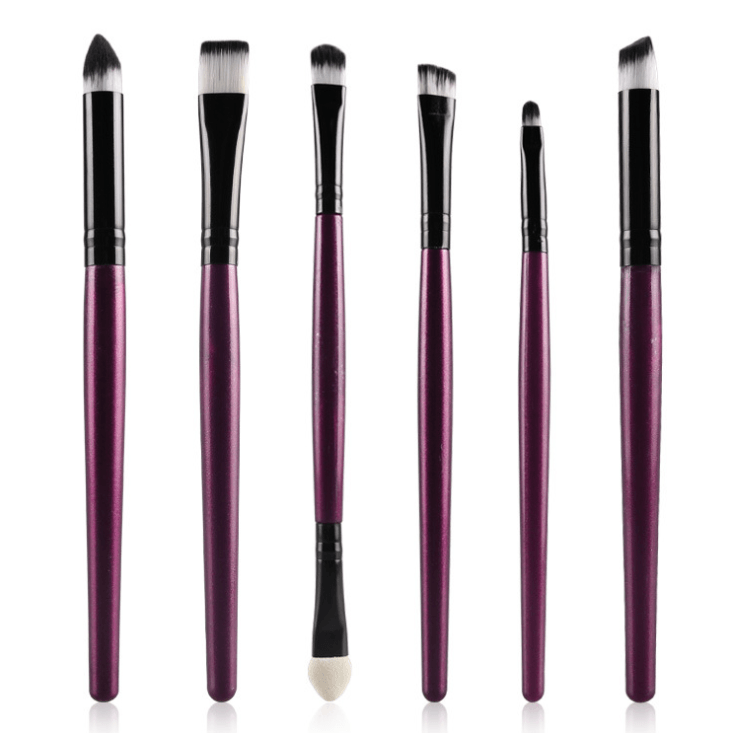 6PCS eye makeup cosmetics 2021 Brushes Set for Eyeshadow eyebrow lip eyeliner brush beauty make up tools - Amazitshop