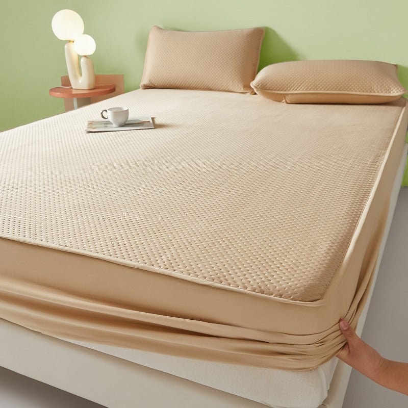 6pcs Luxury Microfiber Material, Breathable Soft Cooling Sheets for Hot Sleepers, Fitted Sheet with Deep Pockets, One Flat Sheet, Four Pillowcases, Bamboo Fiber Material Breathable And Comfortable, 16 - Inch High Fitted Sheet, Four Seasons Cooling Set - Amazitshop