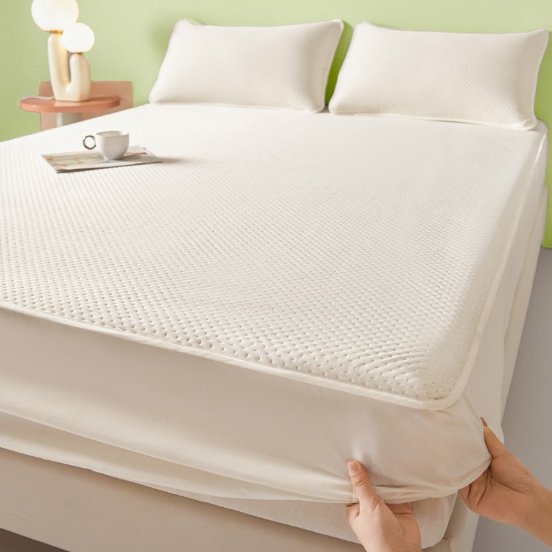 6pcs Luxury Microfiber Material, Breathable Soft Cooling Sheets for Hot Sleepers, Fitted Sheet with Deep Pockets, One Flat Sheet, Four Pillowcases, Bamboo Fiber Material Breathable And Comfortable, 16 - Inch High Fitted Sheet, Four Seasons Cooling Set - Amazitshop