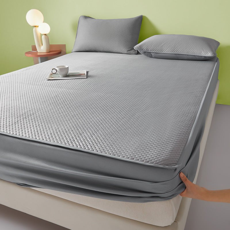 6pcs Luxury Microfiber Material, Breathable Soft Cooling Sheets for Hot Sleepers, Fitted Sheet with Deep Pockets, One Flat Sheet, Four Pillowcases, Bamboo Fiber Material Breathable And Comfortable, 16 - Inch High Fitted Sheet, Four Seasons Cooling Set - Amazitshop