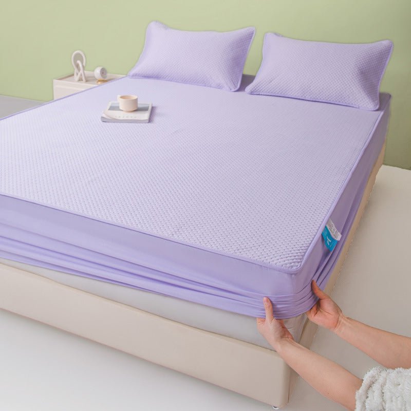 6pcs Luxury Microfiber Material, Breathable Soft Cooling Sheets for Hot Sleepers, Fitted Sheet with Deep Pockets, One Flat Sheet, Four Pillowcases, Bamboo Fiber Material Breathable And Comfortable, 16 - Inch High Fitted Sheet, Four Seasons Cooling Set - Amazitshop