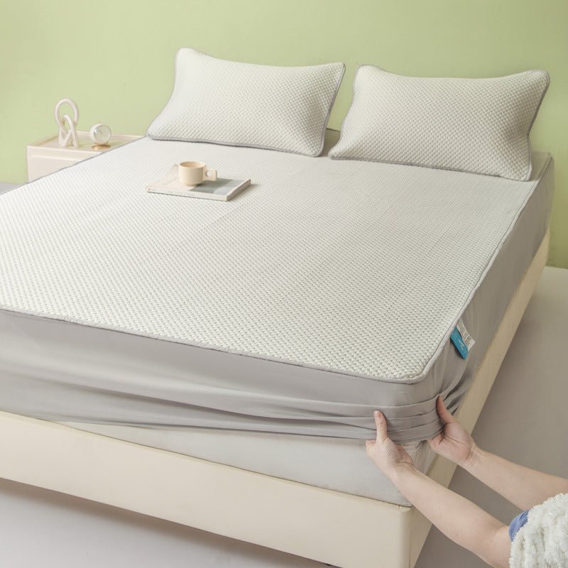 6pcs Luxury Microfiber Material, Breathable Soft Cooling Sheets for Hot Sleepers, Fitted Sheet with Deep Pockets, One Flat Sheet, Four Pillowcases, Bamboo Fiber Material Breathable And Comfortable, 16 - Inch High Fitted Sheet, Four Seasons Cooling Set - Amazitshop