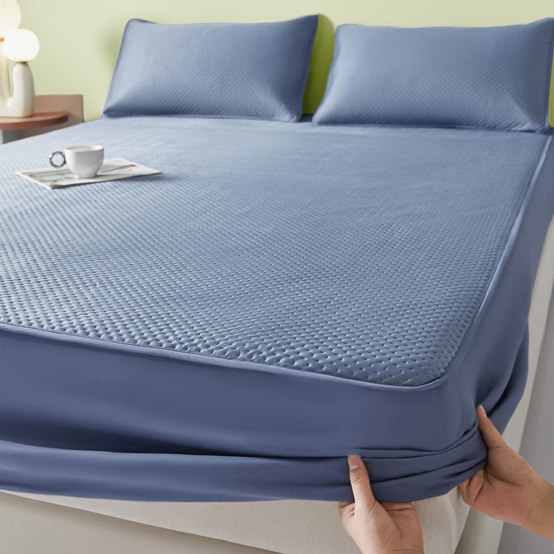 6pcs Luxury Microfiber Material, Breathable Soft Cooling Sheets for Hot Sleepers, Fitted Sheet with Deep Pockets, One Flat Sheet, Four Pillowcases, Bamboo Fiber Material Breathable And Comfortable, 16 - Inch High Fitted Sheet, Four Seasons Cooling Set - Amazitshop