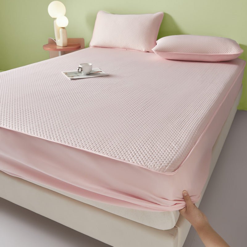 6pcs Luxury Microfiber Material, Breathable Soft Cooling Sheets for Hot Sleepers, Fitted Sheet with Deep Pockets, One Flat Sheet, Four Pillowcases, Bamboo Fiber Material Breathable And Comfortable, 16 - Inch High Fitted Sheet, Four Seasons Cooling Set - Amazitshop