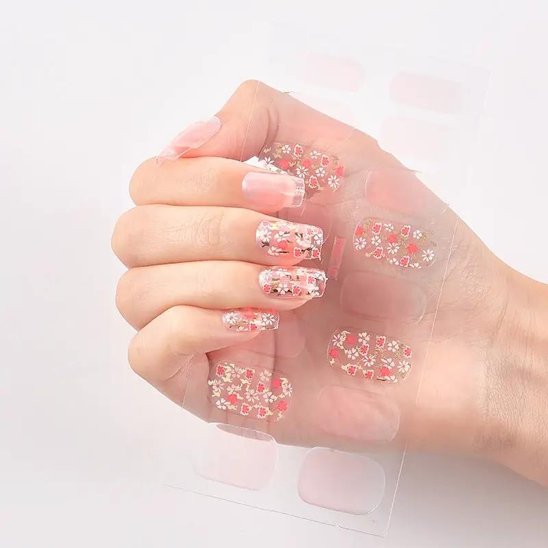 Gilding Cat's Eye Letter Color Nail Sticker by amazitshop