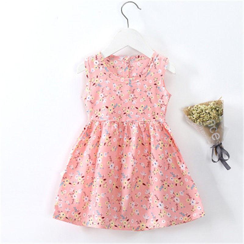 8 Style Baby Girls Dress Summer Cute Cartoon Baby Princess Birthday Party Knitted Dresses Toddler Costume Infant Kids Clothes - Amazitshop